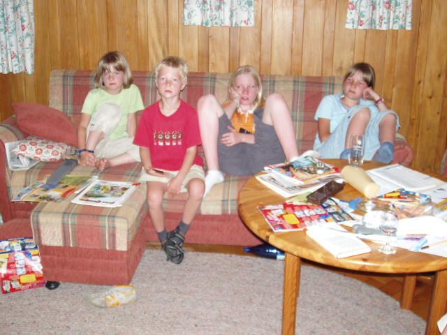 begeisterte Urlauber Sommer 2004